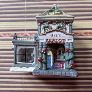Festive Holiday Bank Figurine - Multicolor